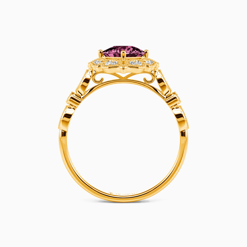 "All of Me Loves All of You" Cushion Cut Halo Engagement Ring