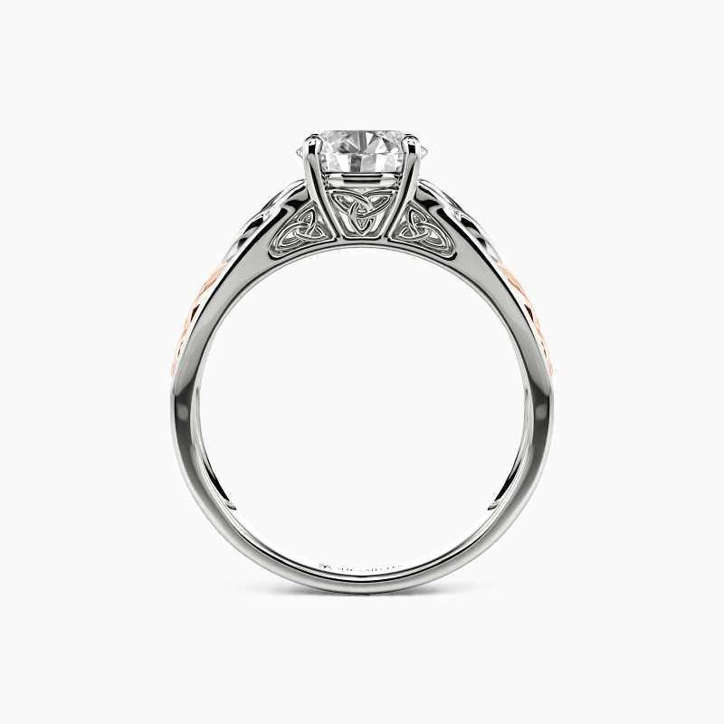 "Come As Expected" Round Cut Solitaire Engagement Ring