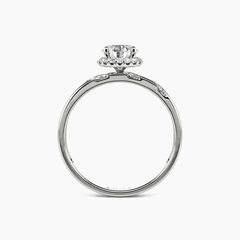 "Everlasting Love" Round Cut Halo Engagement Ring