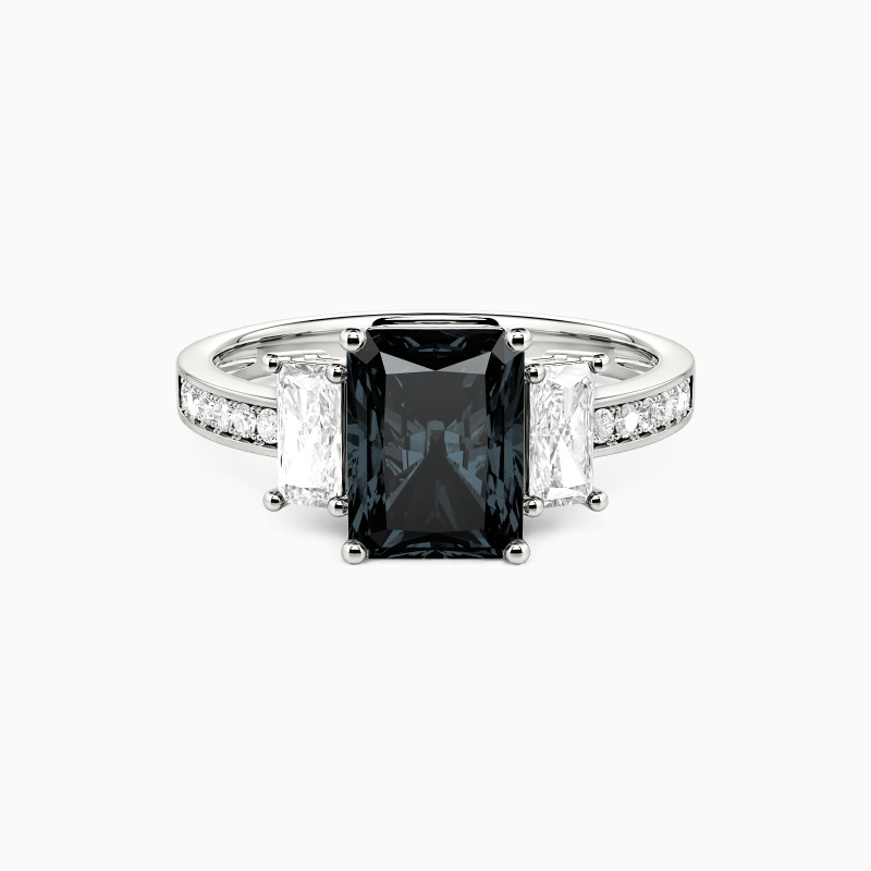 "Same Old Love" Radiant Cut Three Stone Engagement Ring