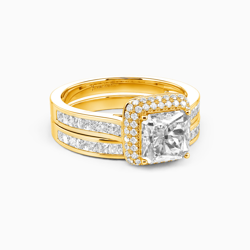 "Our Forever" Radiant Cut 2pcs Bridal Set