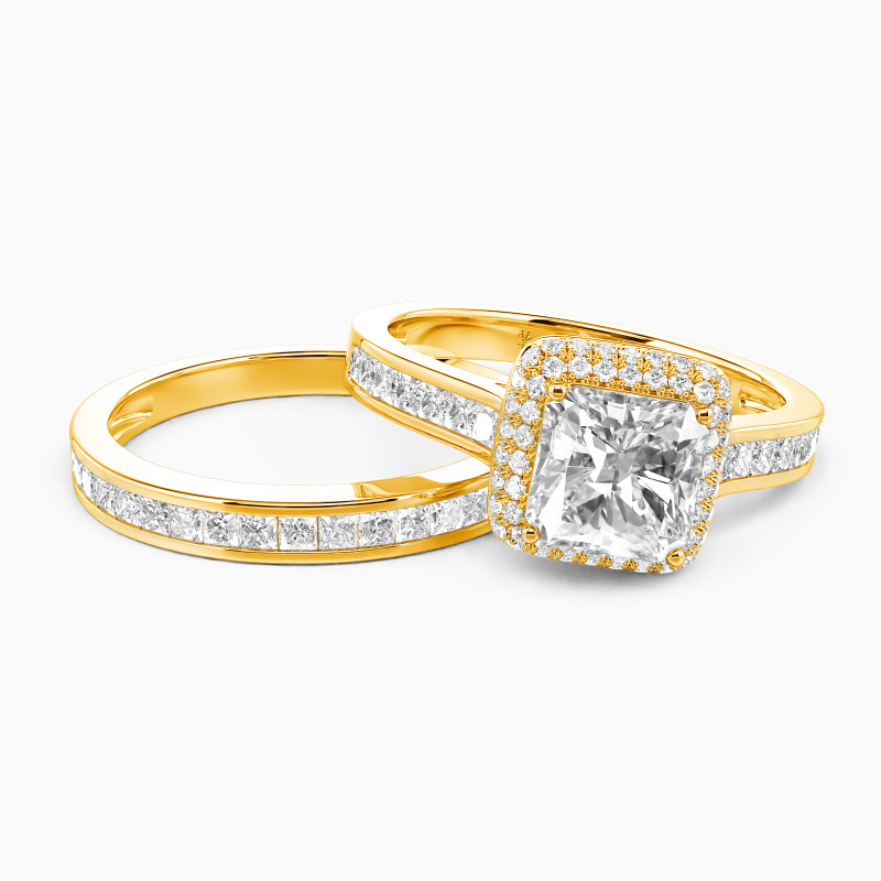 "Our Forever" Radiant Cut 2pcs Bridal Set