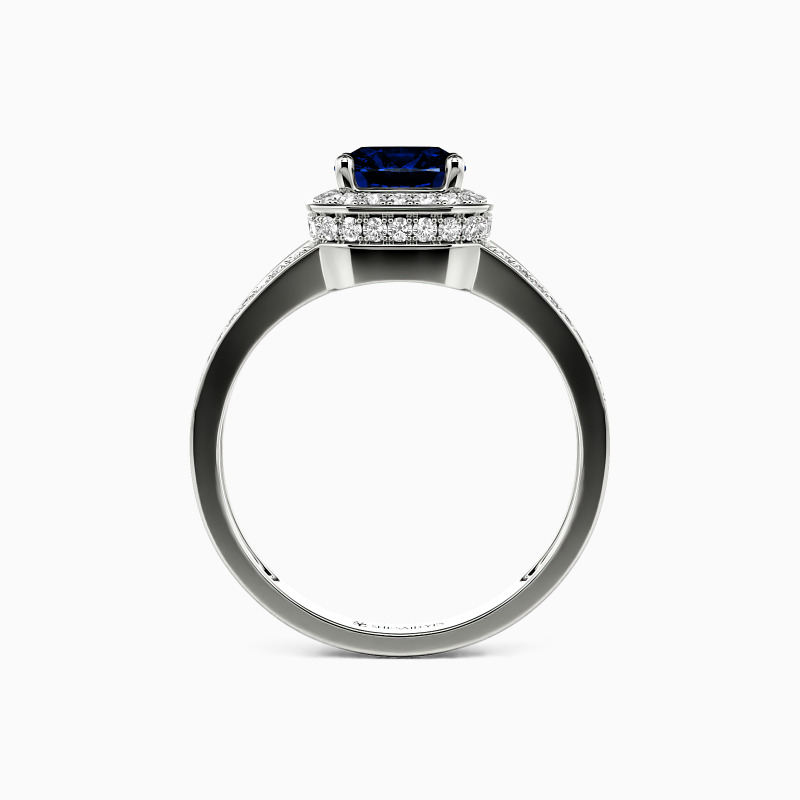 "Now and Forever" Cushion Cut Halo Engagement Ring