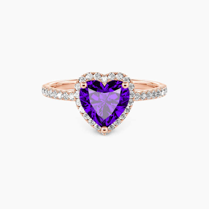 "You Are My Everything" 1.5ct Heart Cut Halo Engagement Ring