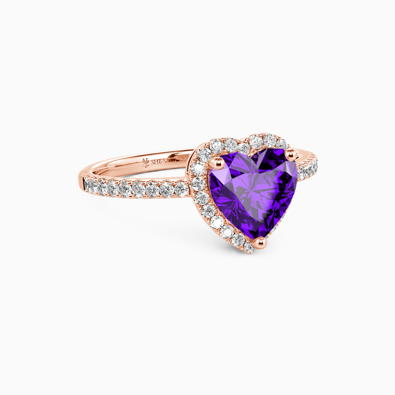 "You Are My Everything" 1.5ct Heart Cut Halo Engagement Ring