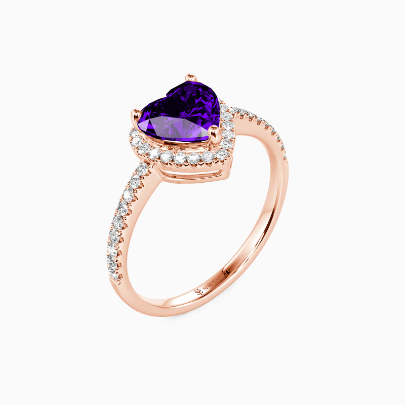 "You Are My Everything" 1.5ct Heart Cut Halo Engagement Ring