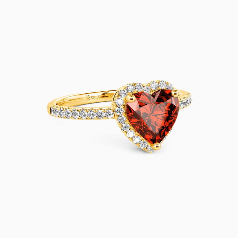 "You Are My Everything" 2ct Heart Cut Halo Engagement Ring