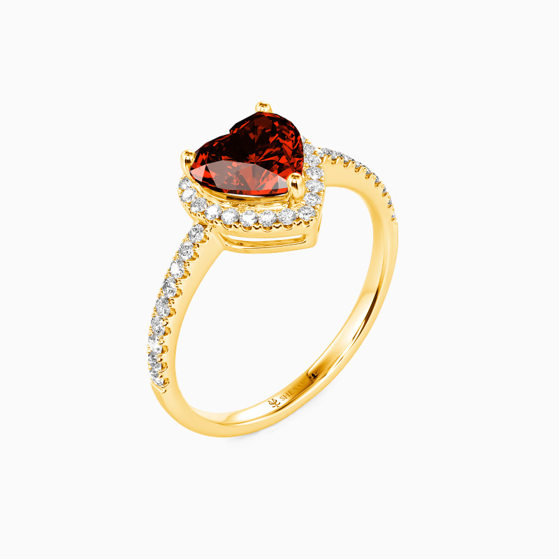 "You Are My Everything" 2ct Heart Cut Halo Engagement Ring