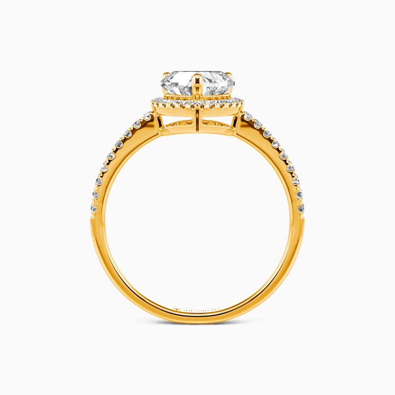 "You Are My Everything" 1ct Heart Cut Halo Engagement Ring