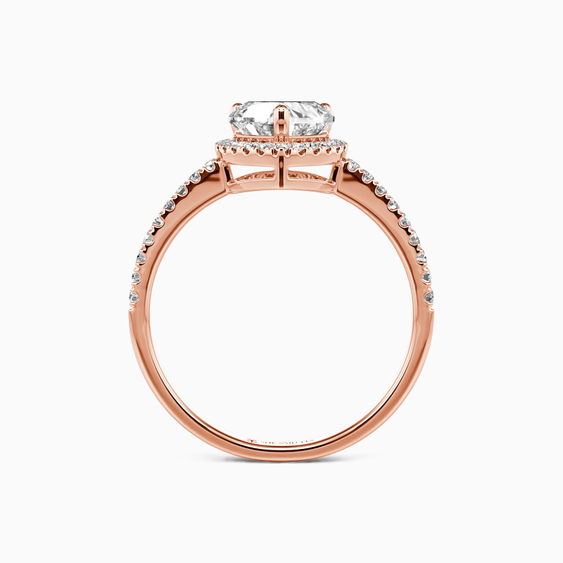 "You Are My Everything" 1ct Heart Cut Halo Engagement Ring
