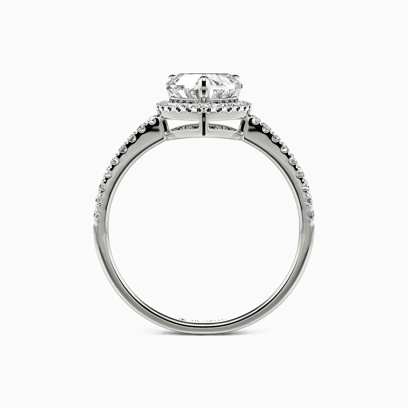 "You Are My Everything" 1ct Heart Cut Halo Engagement Ring