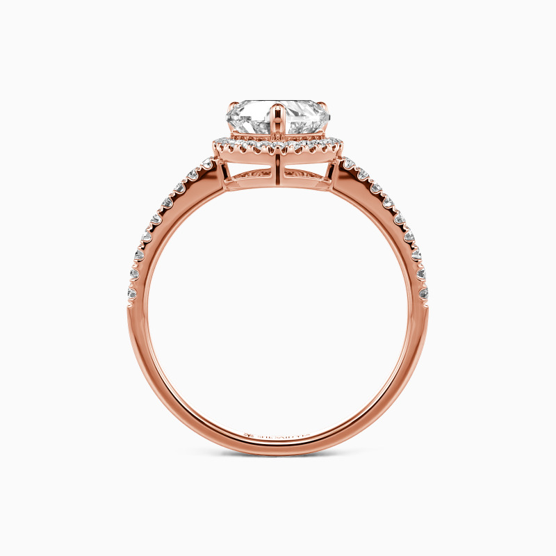 "You Are My Everything" 1ct Heart Cut Halo Engagement Ring