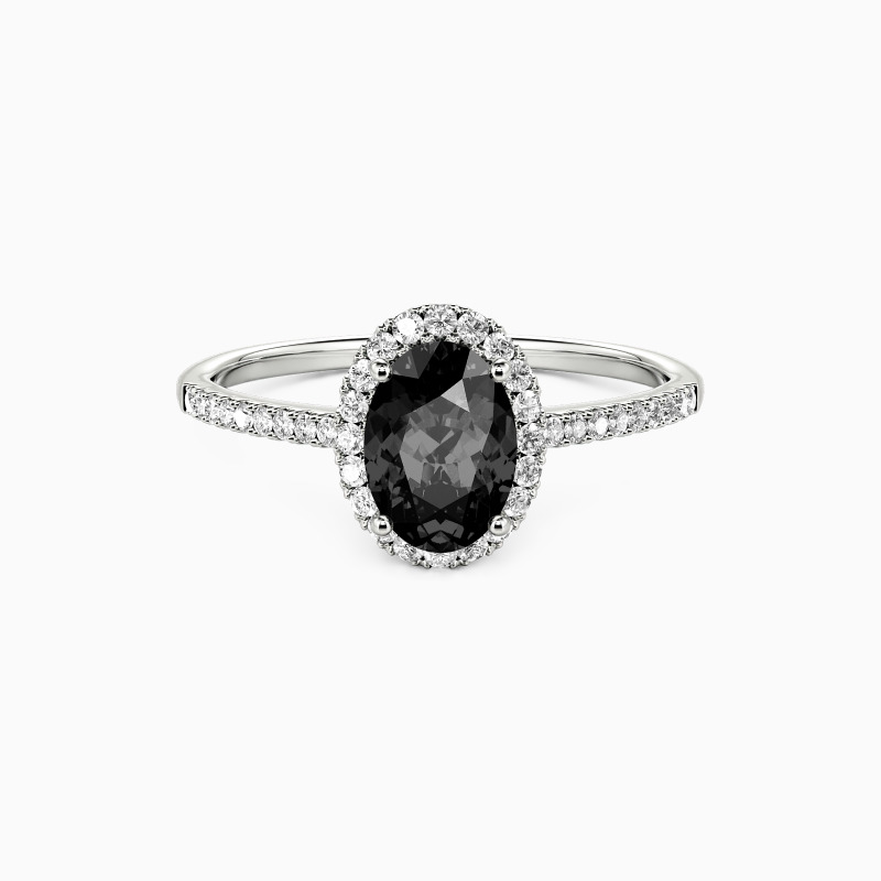 "All for You" 3ct Oval Cut Halo Engagement Ring