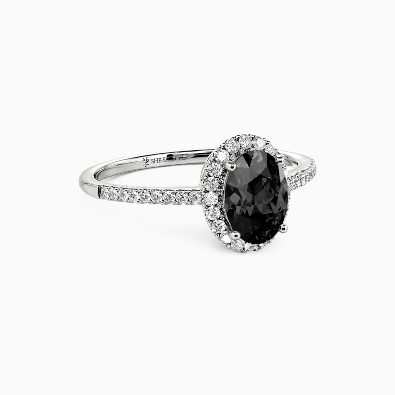 "All for You" 3ct Oval Cut Halo Engagement Ring