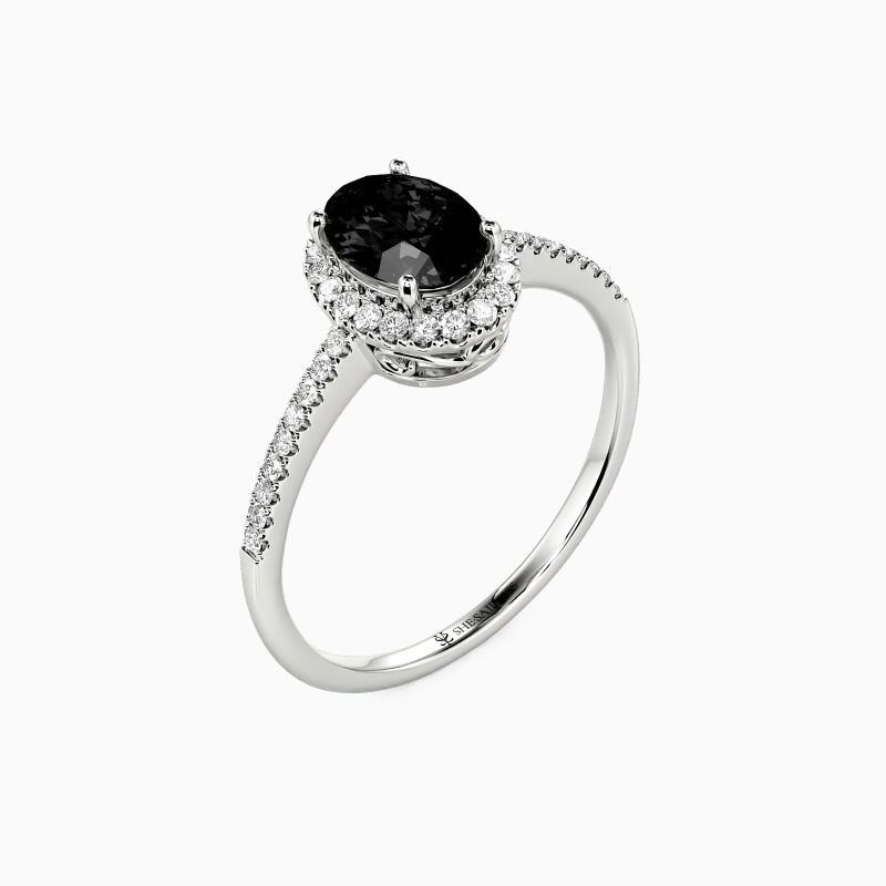 "All for You" 3ct Oval Cut Halo Engagement Ring