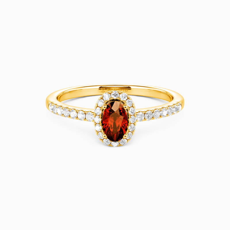 "All for You" 0.3ct Oval Cut Halo Engagement Ring