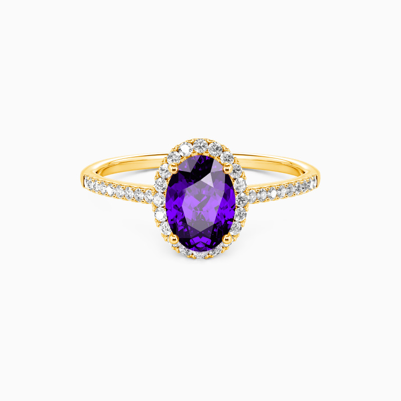 "All for You" 1ct Oval Cut Halo Engagement Ring