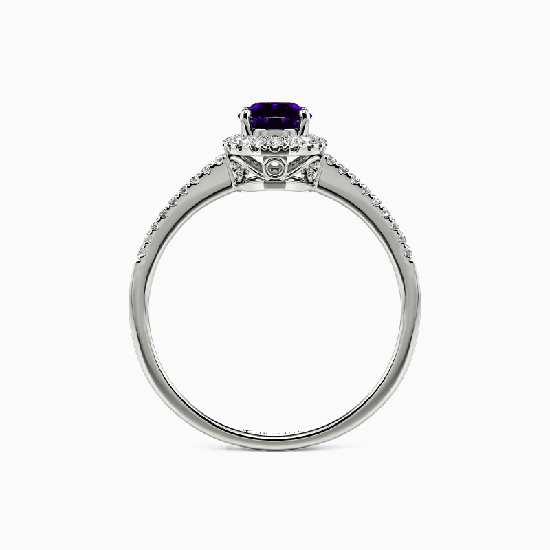 "All for You" 1ct Oval Cut Halo Engagement Ring