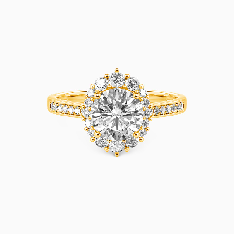 "For You My Love" Round Cut Halo Engagement Ring- SHE·SAID·YES Jewelry