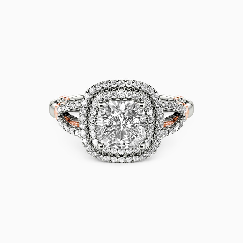 "Nothing But Love" Cushion Cut Halo Engagement Ring