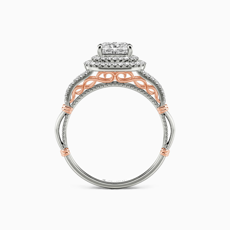 "Nothing But Love" Cushion Cut Halo Engagement Ring