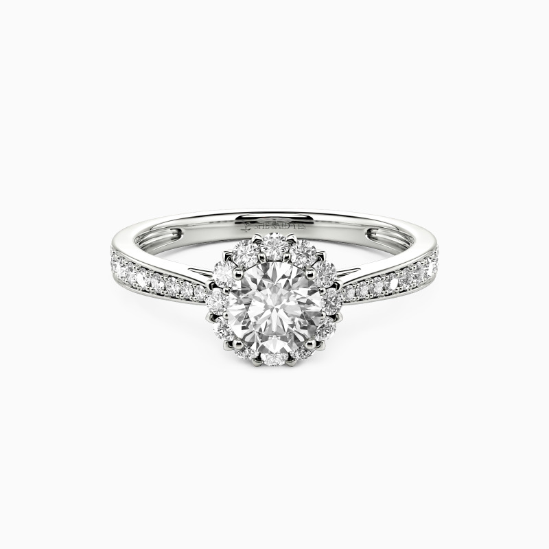 "You Are My Everything" Round Cut Halo Engagement Ring