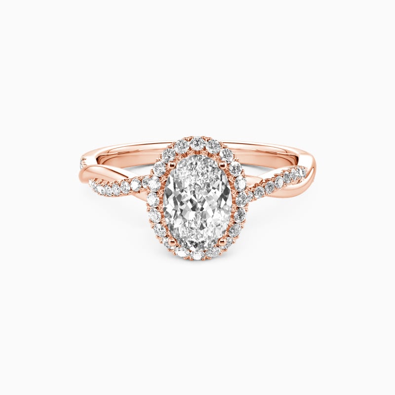 "The Forever Moment" Oval Cut Halo Engagement Ring