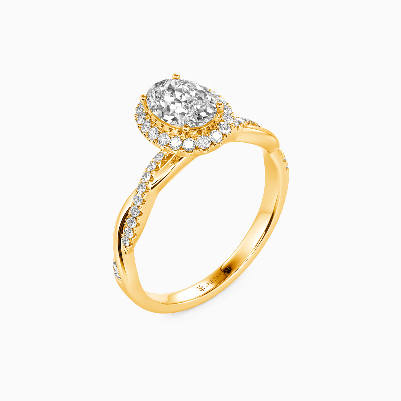 "The Forever Moment" Oval Cut Halo Engagement Ring