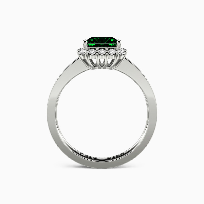 "Forever Promise" Radiant Cut Halo Engagement Ring