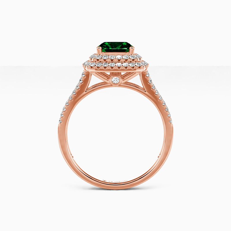 "Come Closer To Me" Cushion Cut Halo Engagement Ring
