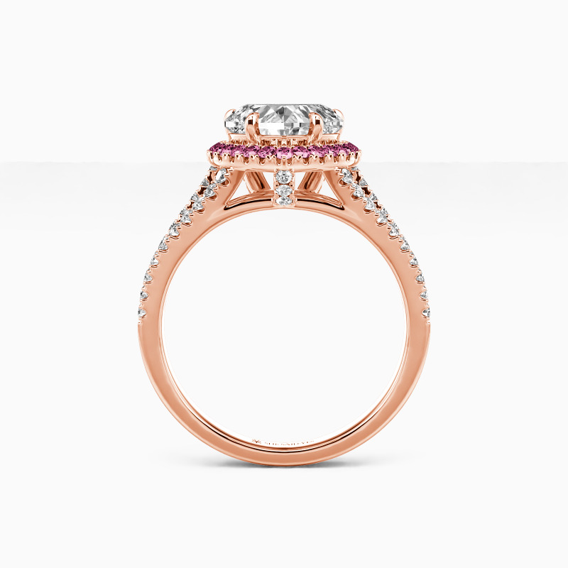 "Heart and Soul" 1.5ct Heart Cut Halo Engagement Ring