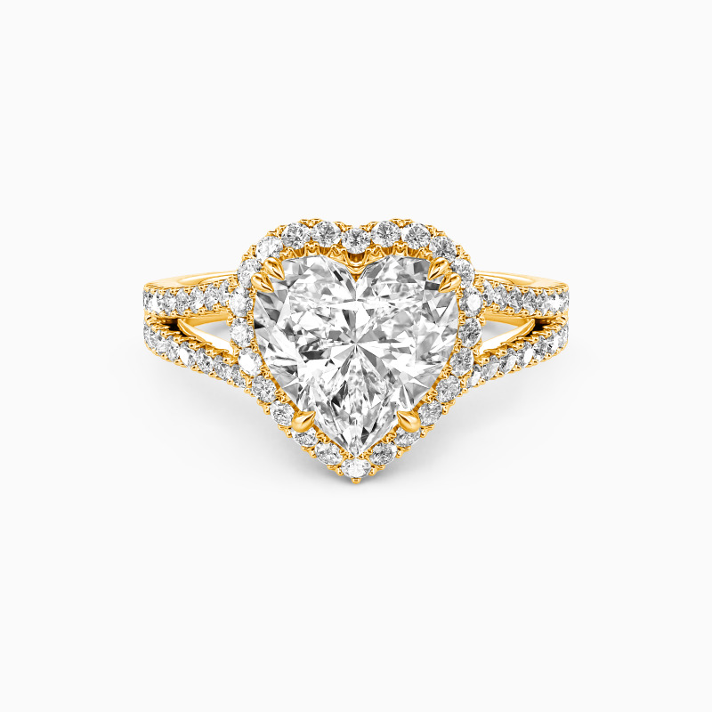 "Heart and Soul" 2ct Heart Cut Halo Engagement Ring