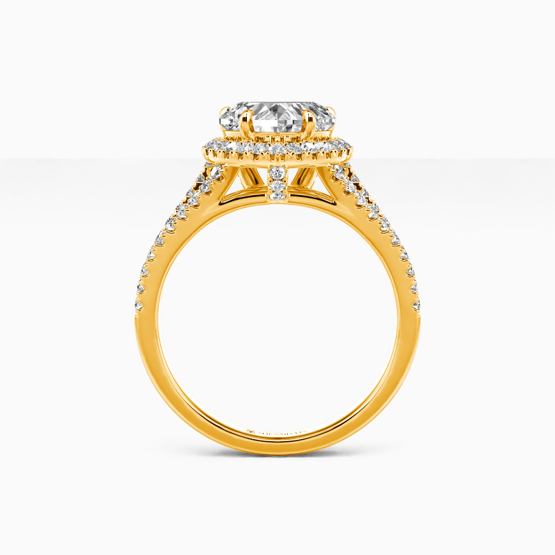 "Heart and Soul" 2ct Heart Cut Halo Engagement Ring