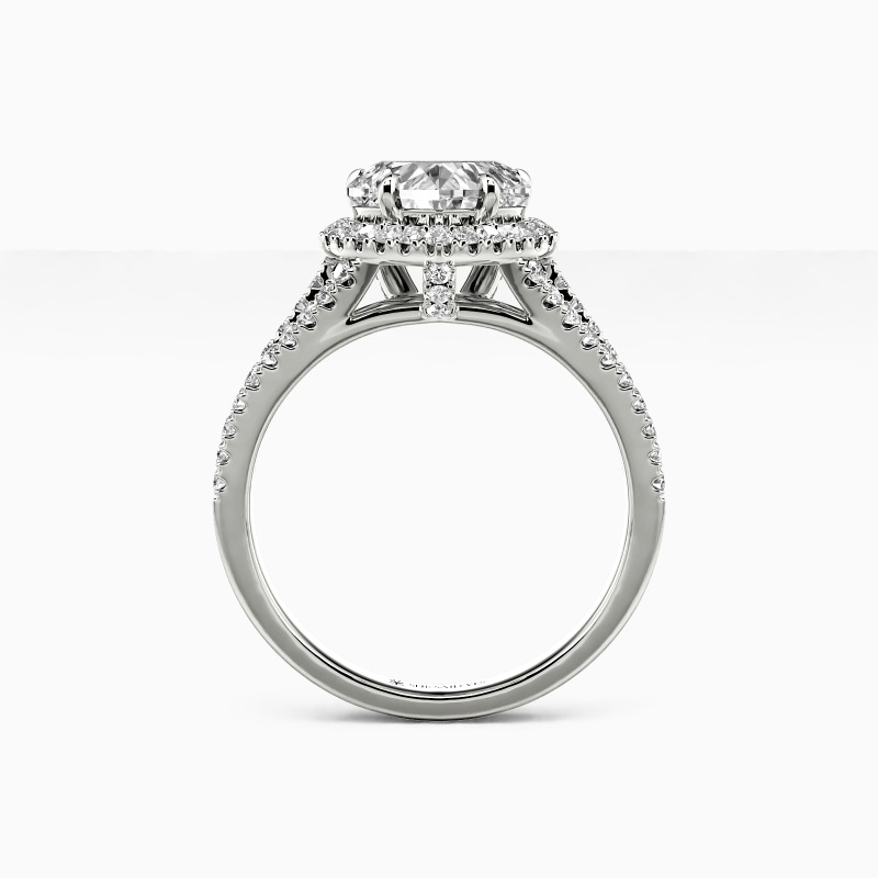 "Heart and Soul" 2ct Heart Cut Halo Engagement Ring