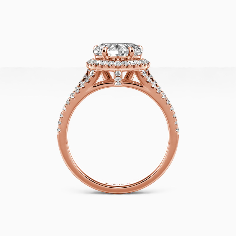 "Heart and Soul" 2ct Heart Cut Halo Engagement Ring