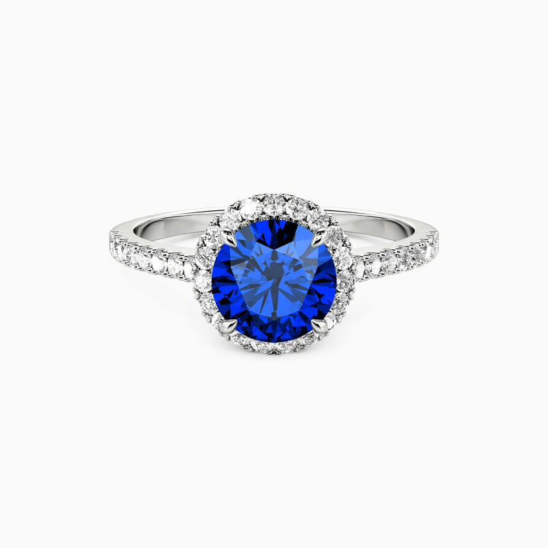 「恋に落ちる」 エタニティタイプ ヘイロー 婚約指輪 1.0ct