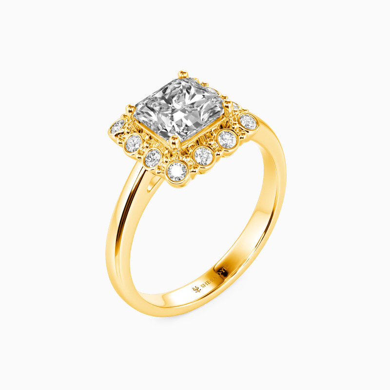 “All About You” Asscher Cut Halo Engagement Ring