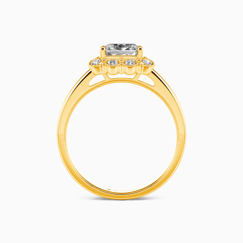 “All About You” Asscher Cut Halo Engagement Ring