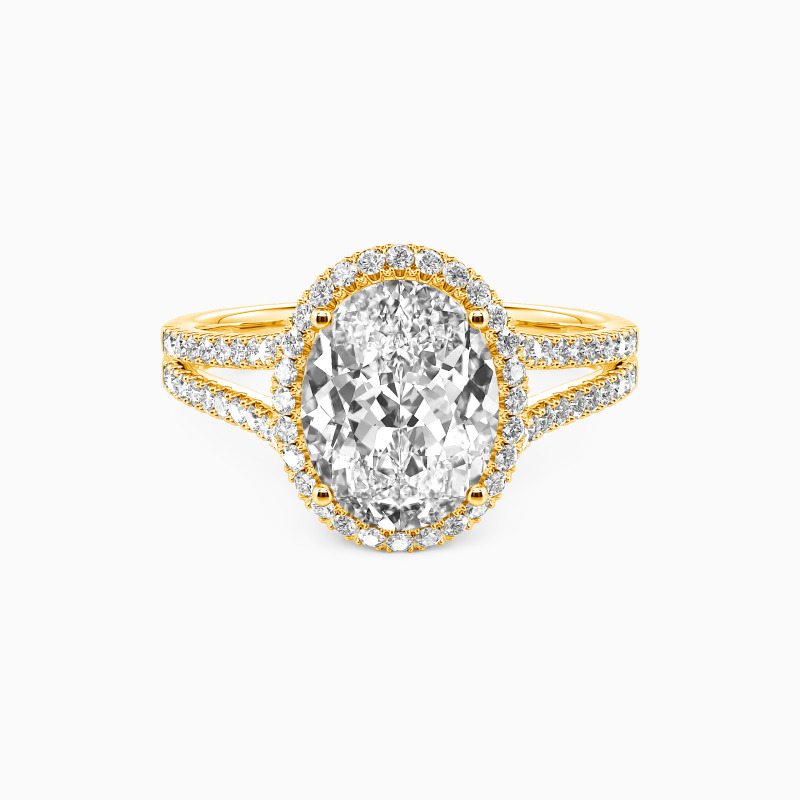 "I'm Around You" Oval Cut Halo Engagement Ring