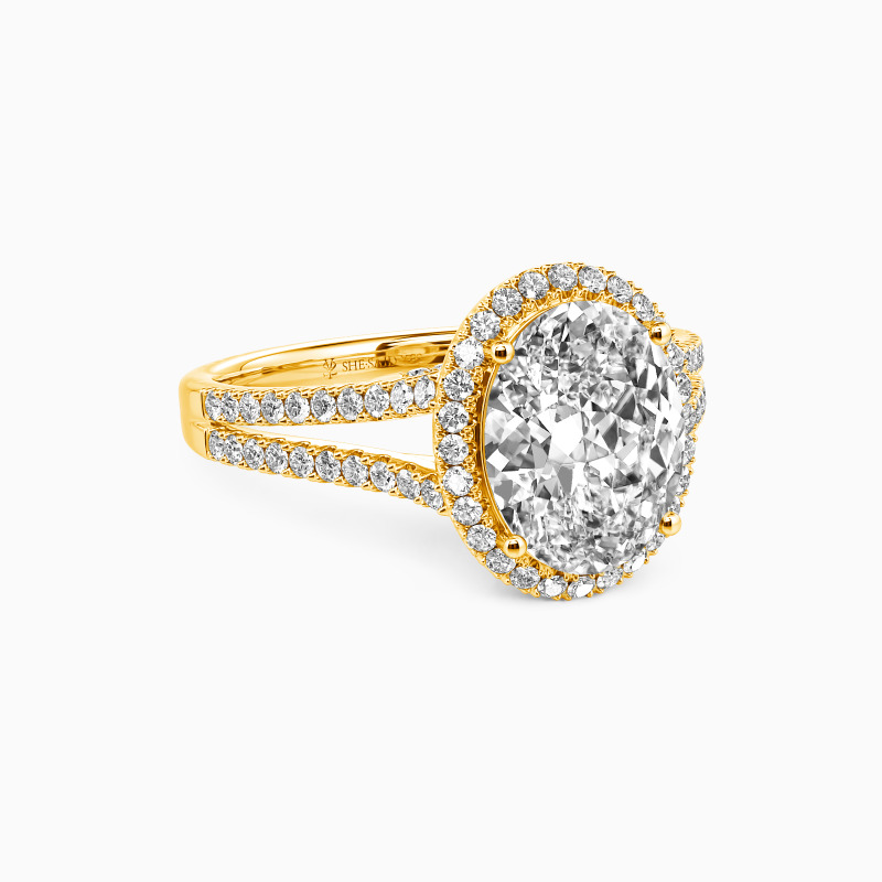 "I'm Around You" Oval Cut Halo Engagement Ring