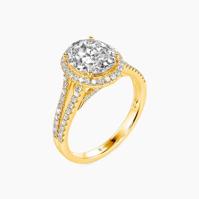 "I'm Around You" Oval Cut Halo Engagement Ring