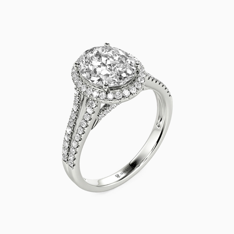 "I'm Around You" Oval Cut Halo Engagement Ring
