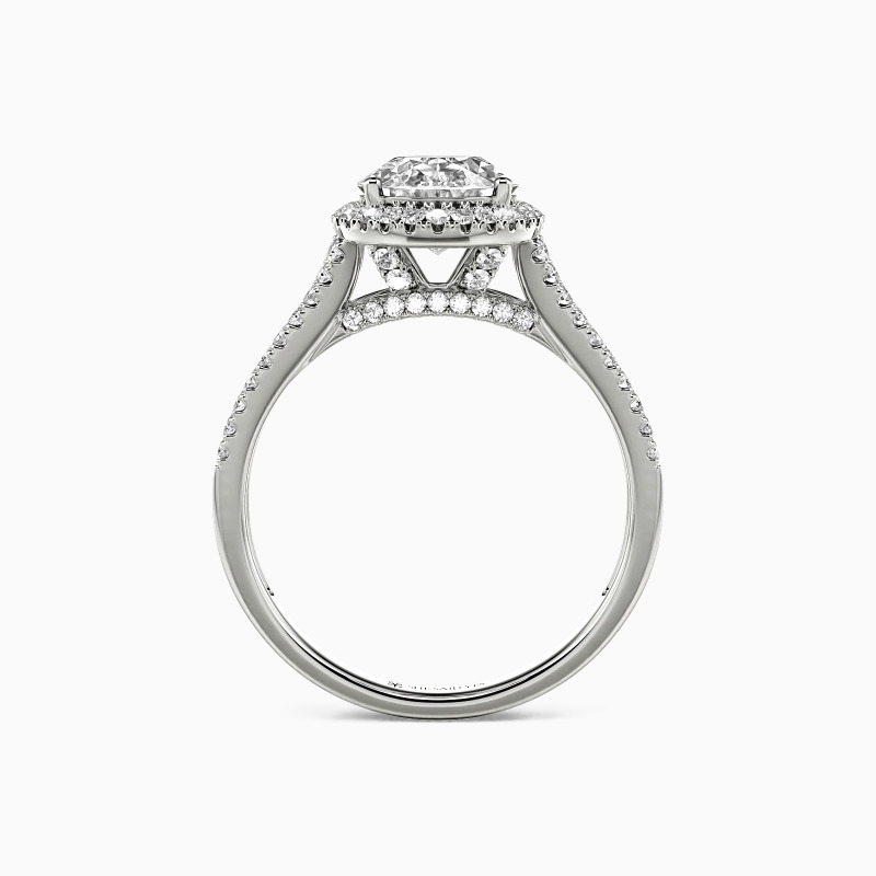 "I'm Around You" Oval Cut Halo Engagement Ring
