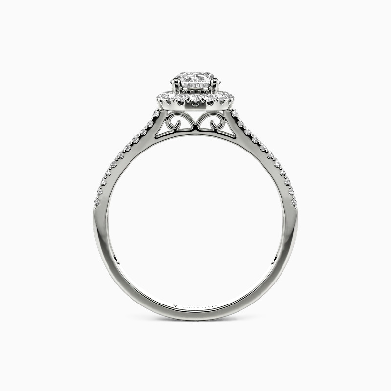"You Are My Special Person" Oval Cut Halo Engagement Ring