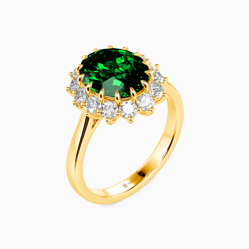 "Eternal Light In My Life" Oval Cut Halo Engagement Ring