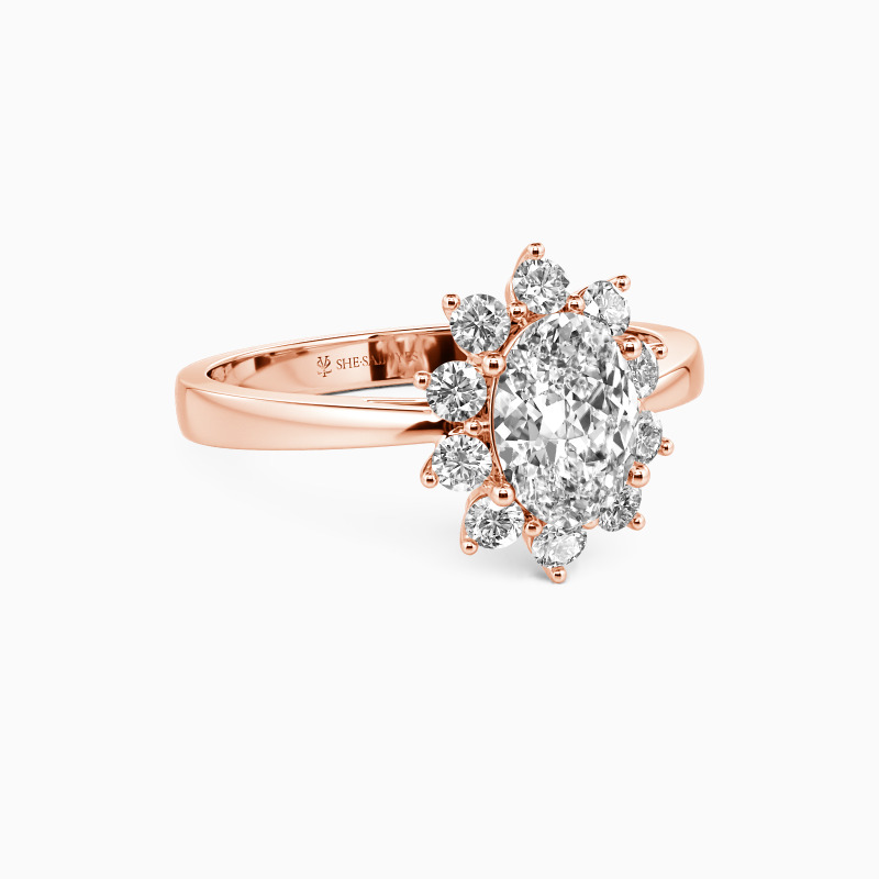 "My Forever Sunshine" Oval Cut Halo Engagement Ring
