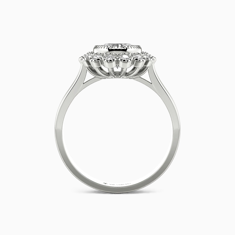 "Feel So Close" Round Cut Halo Engagement Ring