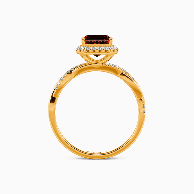 "Promise of Forever" Radiant Cut Halo Engagement Ring