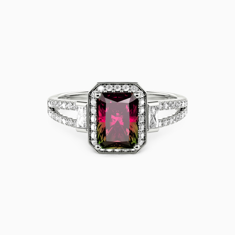 "You Will Always Be the One" Radiant Cut Halo Engagement Ring