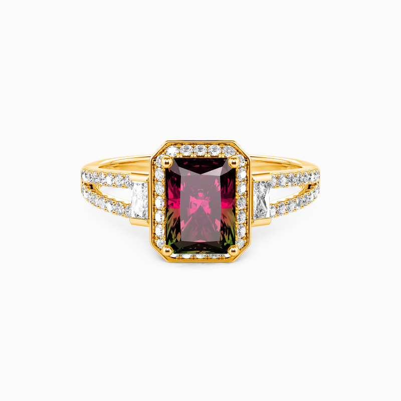 "You Will Always Be the One" Radiant Cut Halo Engagement Ring